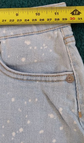 Levi's Denim Skirt Girl's 12 Youth High Rise Jean Acid Wash Light Blue Short Ski - Picture 5 of 7