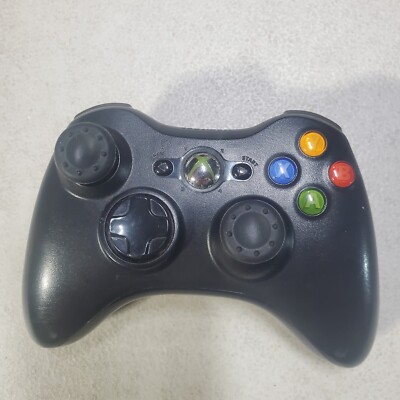 B Official Microsoft Xbox 360 Black Wireless Controller Genuine Original OEM