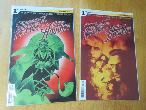 Lot of *9* Dynamite! 4 HOLMES/HOUDINI #1 Vars! +2 DOC SAVAGE #1's +2 SHADOW +1! - Picture 2 of 6