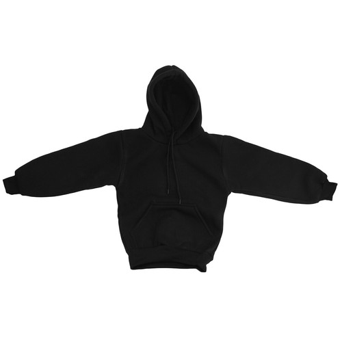 Kids Unisex Basic Pullover Hoodie Jumper School Uniform Plain Casual Sweat Shirt - Picture 4 of 18