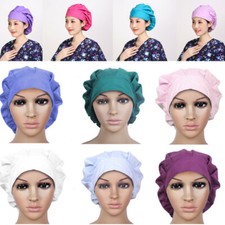 Floral Printing Scrub Cap Hat Working Caps Sweatband Multiple Color Bouffant
