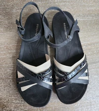 Easy Spirit Women's Dottle Ankle-Strap Comfort Sandals Black Size 7.5
