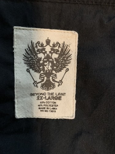 Beyond The Limit Dragon 2XL Shirt Schwarz Dragon Art Pearl Snap Kurzarm Goth - Bild 6 von 6