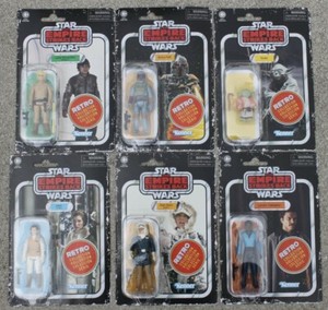 Star wars vintage collection rétro Wave 2 Set Luke Han Leia Lando Yoda Boba Fett