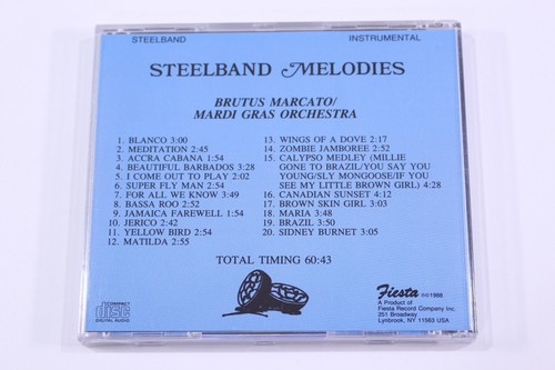 Brutus Marcato Mardi Gras Orchestra Steelband Melodies 1988 CD Oop FCD1013 1st - Foto 4 di 20