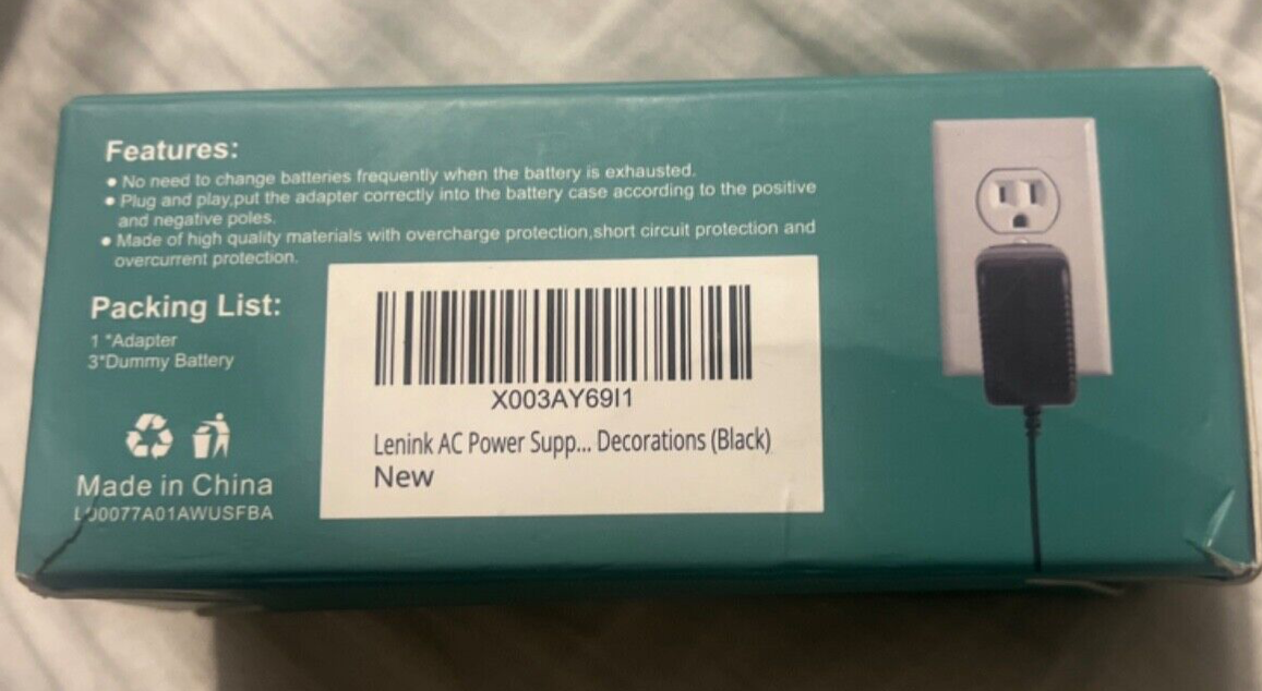 Lenink AC Power Supply Adapter for 3 AA Battery, AA Battery Replacement