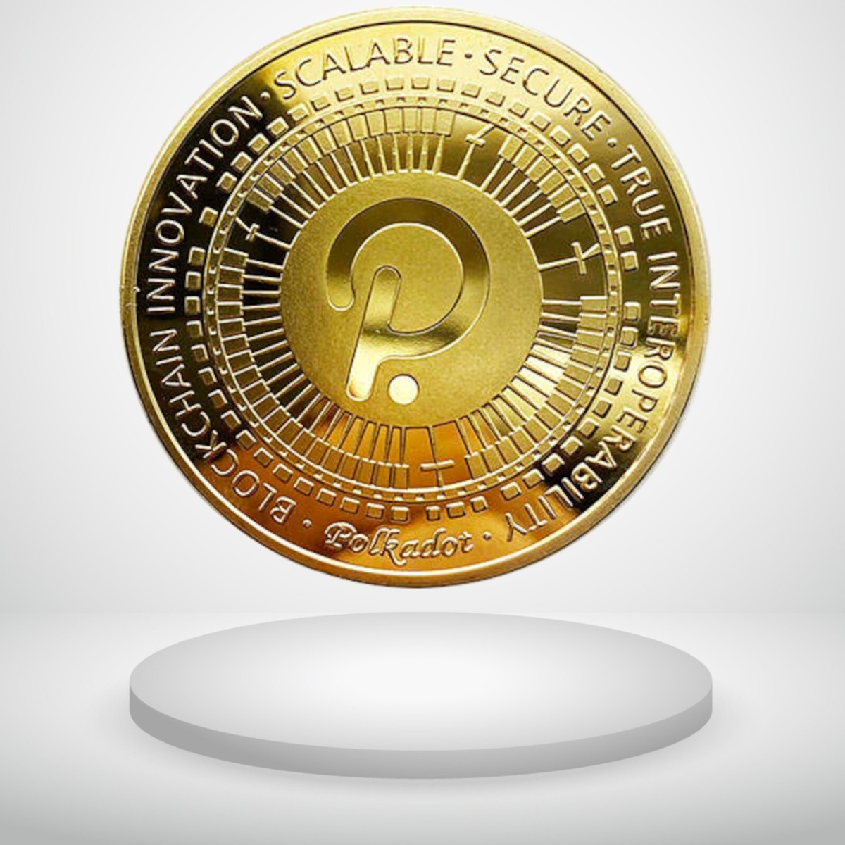 Polkadot | DOT Physical Crypto Coin Novelty Souvenir Token Gold Color | eBay