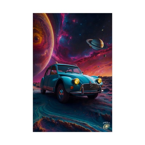 Vintage Space Poster, 1960s Citroën, Wall Decor, Dorm Decor, Retro - Picture 6 of 9