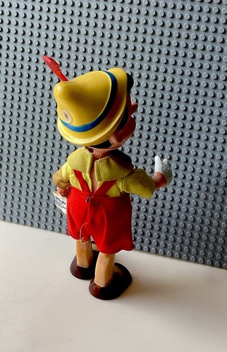 Vintage Walt Disney Pinocchio Figure Toy 1960's / 70's Hong Kong 9.5" high - Picture 4 of 7