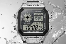 Casio Digital Watch AE-1200WH Series Multifunctional Waterproof 100 m (10 ATM)