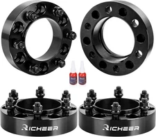 Richeer 1.5'' 6x5.5 Wheel Spacer for 1995-2023 Tacoma with Extend Lug Nuts, 4PCS