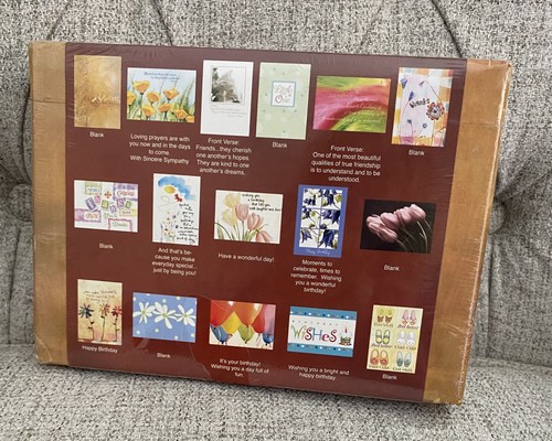 Juego De 48 Tarjetas De Felicitación Para Todas Ocasiones Cumpleaños Gracias Caja Reutilizable Decorativa - Imagen 5 de 21
