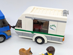 LEGO City 60117  Van & Caravan Complete with Minifigures and instructions