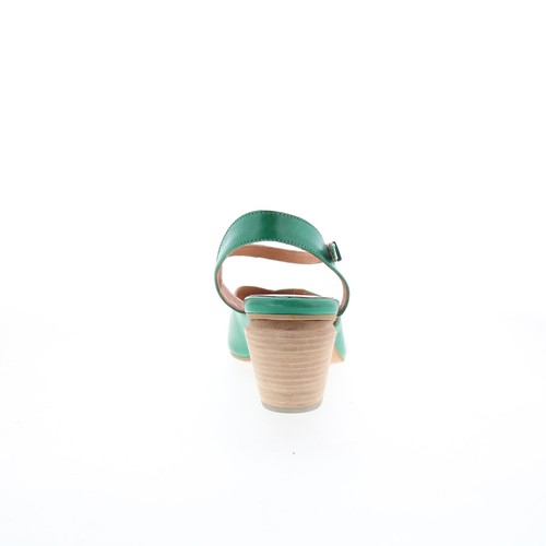 Zapatos de tacón Miz Mooz Alina para mujer de cuero verde con correa de gancho y bucle 40 - Imagen 7 de 8