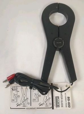 Fluke 80I- 600 Clamp-On AC Current Probe Black 
