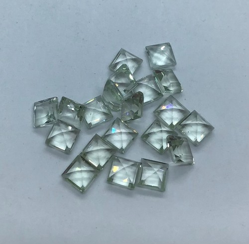 AAA Green Amethyst Square Cut Natural Loose Gemstone For Assorted All Jewelry - Picture 5 of 18