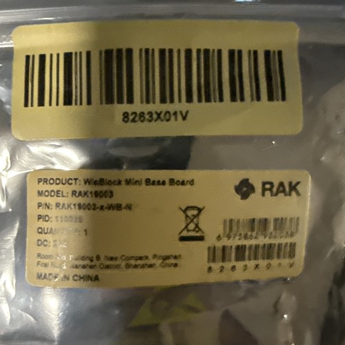 RAK19003 WisBlock Mini Base Board Type-C Support 3 Alimentations I2C/UART/GPIO - Photo 2/5