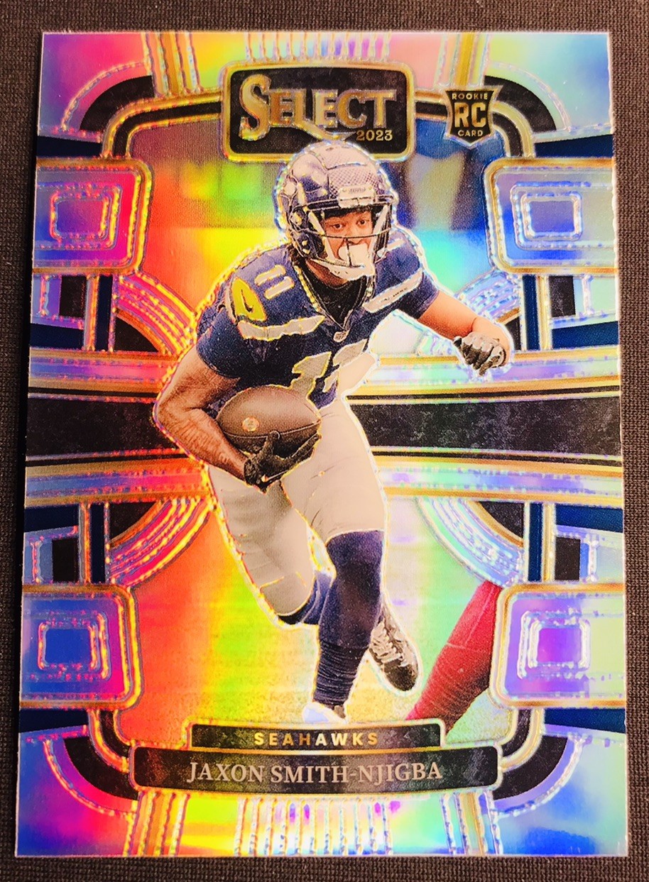 2023 Select Football Jaxon Smith-Njigba RC Rookie Silver Prizm Concourse #87 !!
