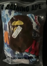A Bathing Ape BAPE Shark Blue Camo Full Zip Hoodie w/ Pockets Men's L