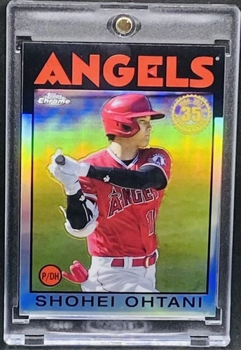 Shohei Ohtani RARE REFRACTOR INVESTMENT CARD TOPPS CHROME ANGELS ROY MVP