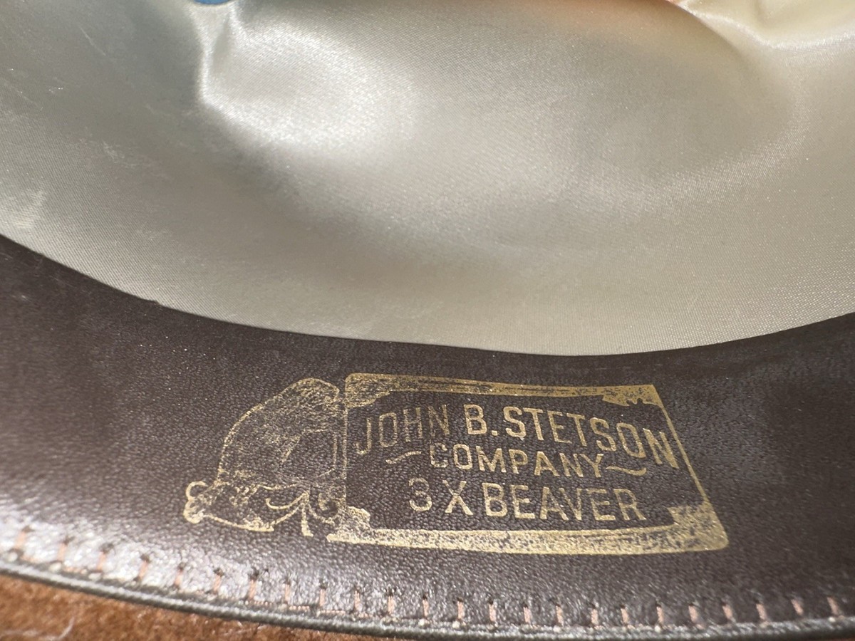 VTG 70s John B. Stetson 3X Beaver Cowboy Brown Western Hat | eBay
