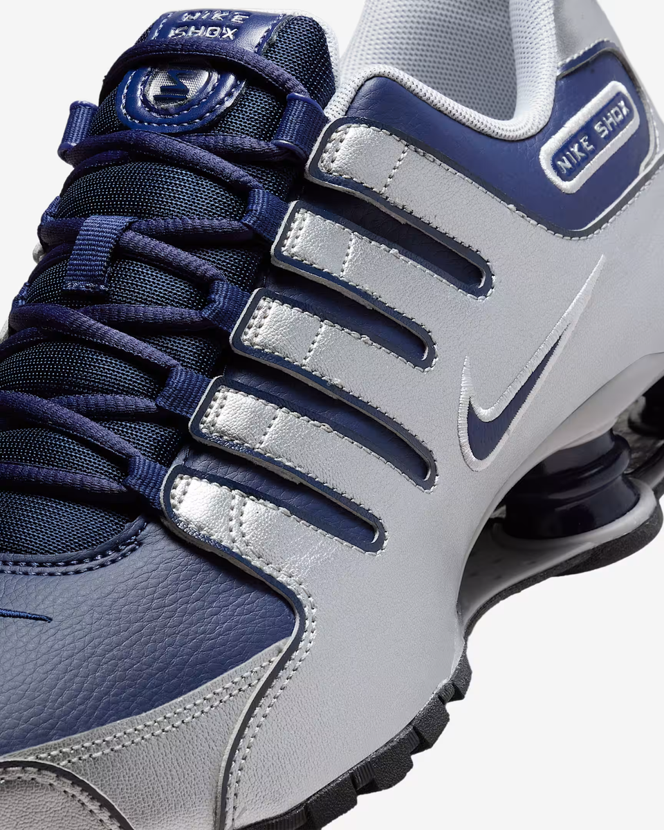 Nike Shox NZ Shoes Midnight Navy Metallic Silver Black Men\'s Size 13 Nike Shox NZ Shoes Midnight Navy Metallic Silver Black Men main image 3