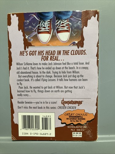 Goosebumps #52 How I Learned To Fly • RL Stine **VINTAGE** - Picture 3 of 6