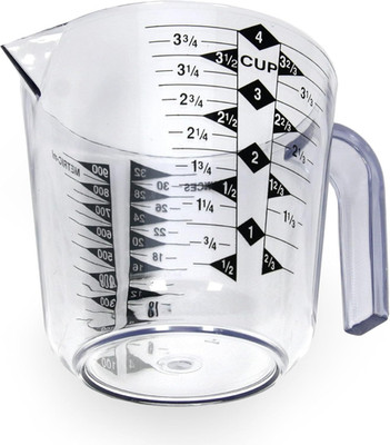 Select Plastic Measuring Cup, 4 Cup, Clear