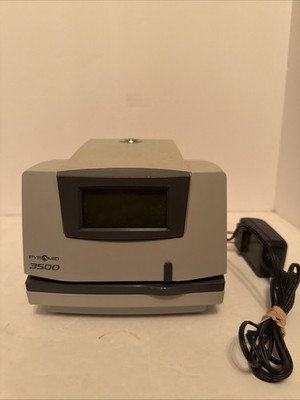 Pyramid 3500 Employee Time Clock w/ Power Adapter No Key