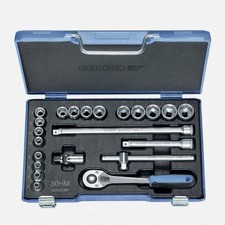 GEDORE 30 HMU-10 Socket Set 3/8" 23 Pieces Hex 6239700 - Made in Germany