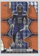 2022 Panini Mosaic Reactive Orange Mosaic Prizm Quandre Diggs #173 0i76