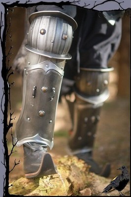 Mittelalter Larp Stahl Beinschienen - Marodeur  Epic Armoury