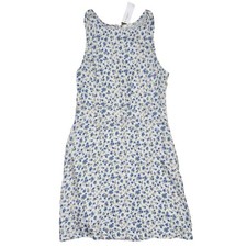 American Eagle Outfitters Blue Ditsy Floral A Line Belted Dress Medium NWT