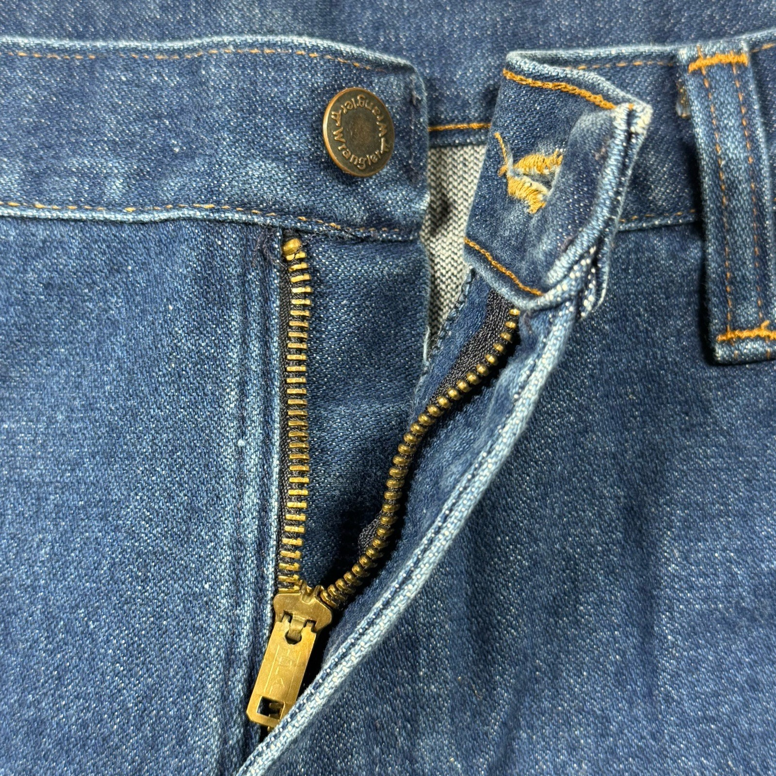 Vintage 1970’s Wrangler Men’s Denim Jeans Blue Sz 38X30 Made In USA  #912DEN thumbnail 13