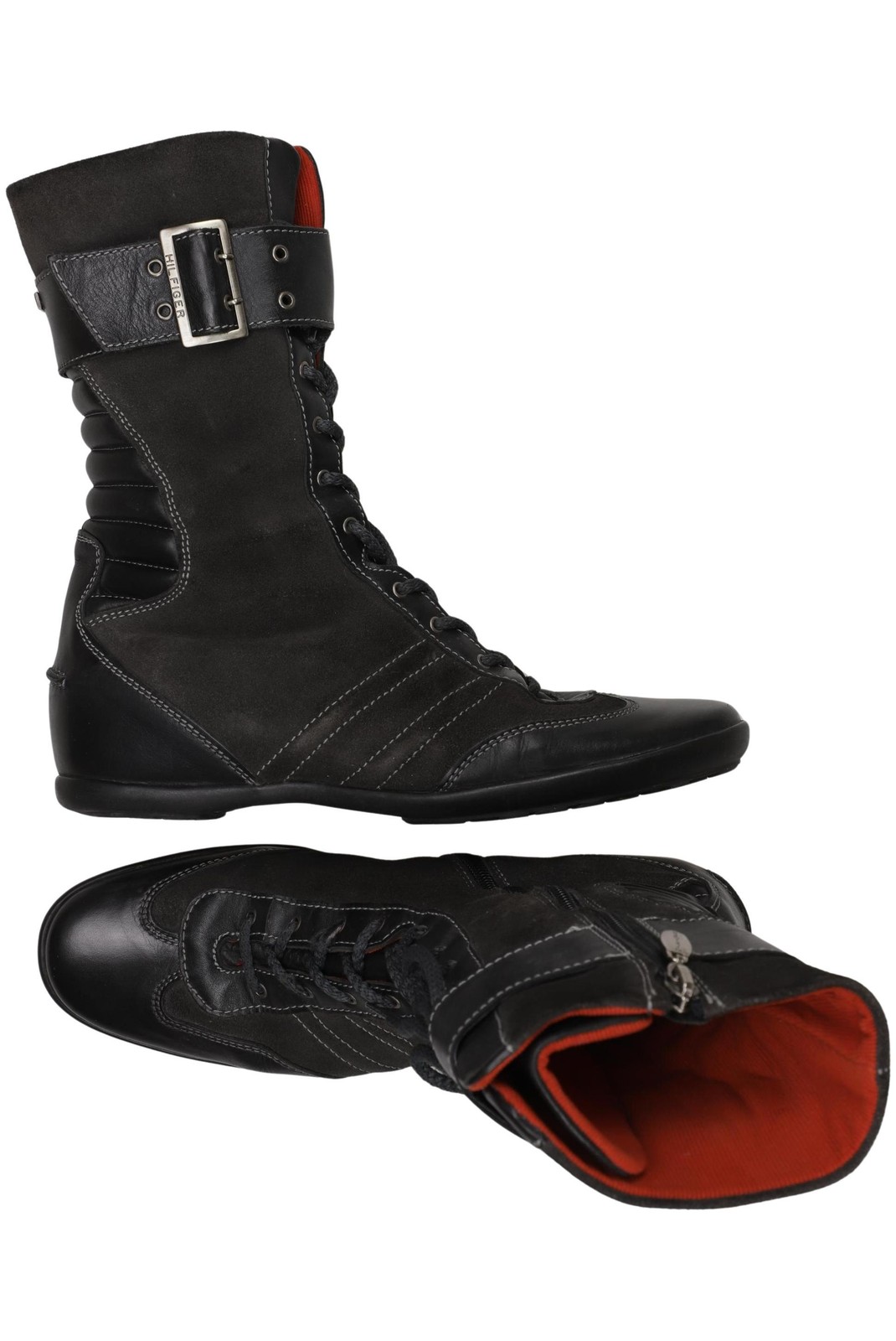 Tommy Hilfiger Stiefelette Damen Ankle Boots Booties Gr. EU 40 Grau #0zkt7et