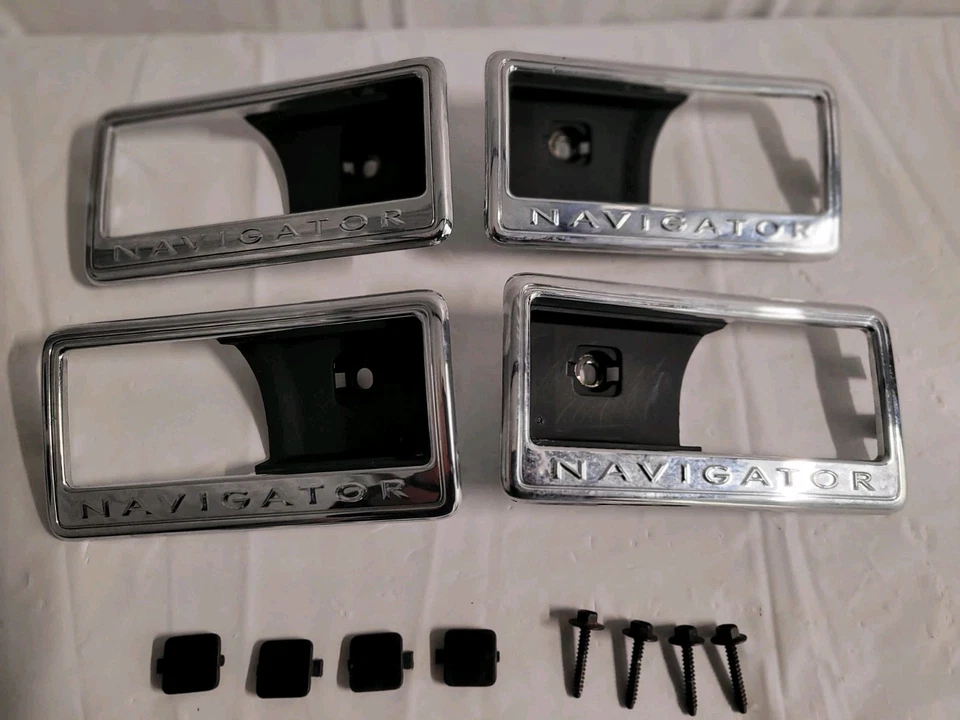 2007-2017 Lincoln Navigator Interior Door Handle Trim Bezel SET OF (4) - Image 2 of 2