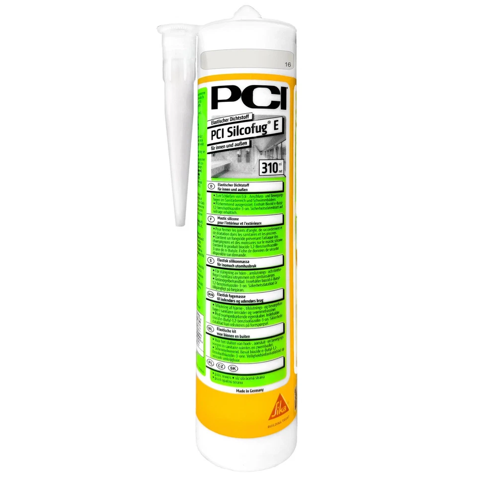 PCI 2711 Silcofug E Silikon Kartusche 310ml - Silbergrau