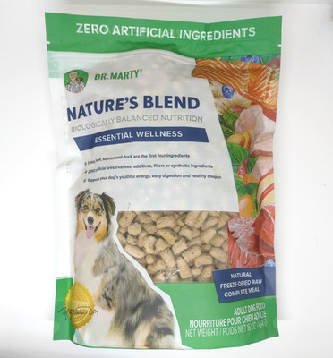 Dr Marty Nature's Blend Freeze Dried Dog Food 16 OZ Essentials Wellness