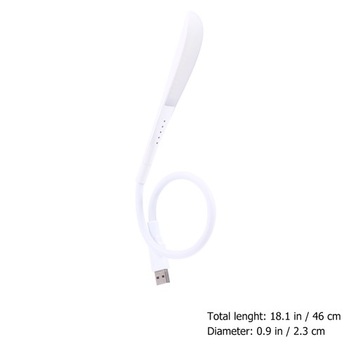 1Pc Mini Night Light Book Light Portable USB Flexible Stick Dimmable Touch LED - Zdjęcie 6 z 11