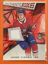 2021 SP Game Used JESSE YLONEN Authentic Rookies Jersey Relic Montreal Canadiens