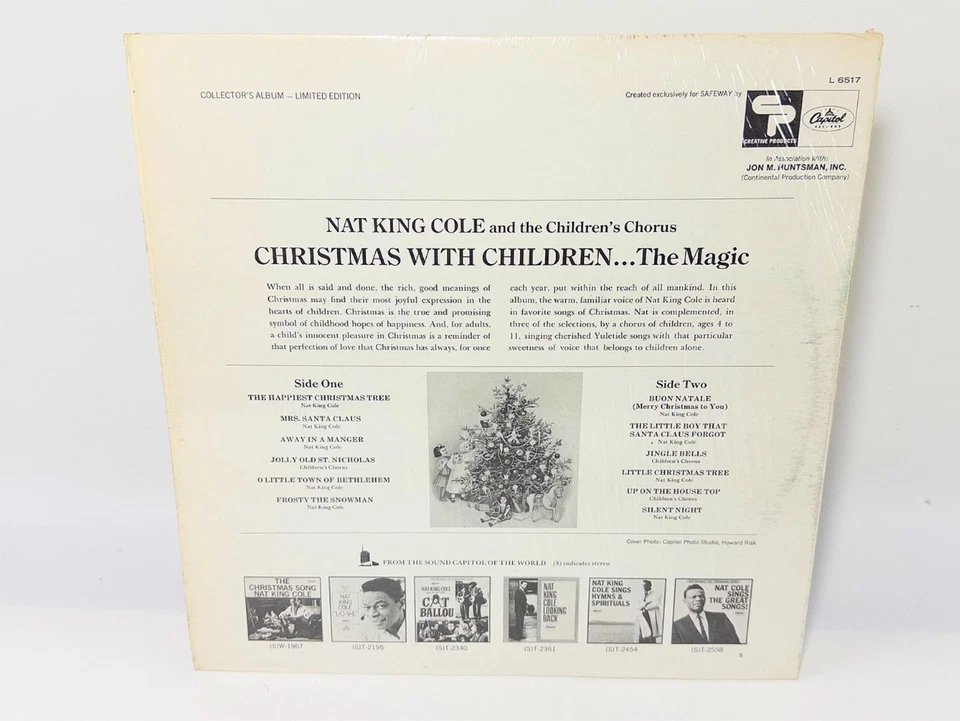 Nat King Cole & The Children's Chorus - Magic Of Christmas w/ Children Vinyl LP Foto 2 de 4