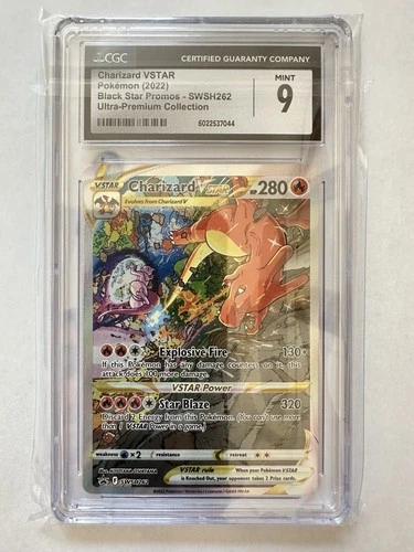New ListingCharizard VSTAR SWSH262 Black Star Promo CGC 9