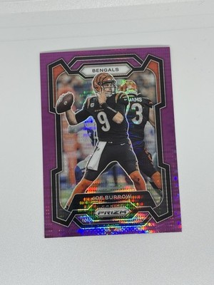 2023 Panini Prizm - Joe Burrow #57 Purple Pulsar Prizm