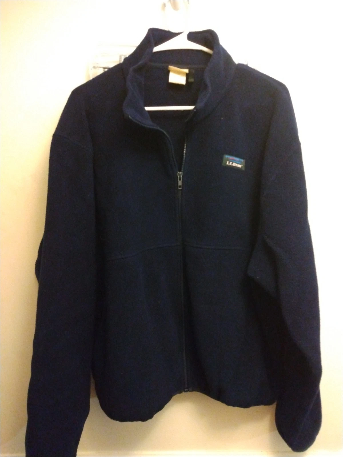 Vintage L.L.Bean Outdoor Jacket XL Fleece USA Made Blue