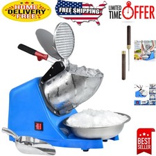 High-Performance Ice Crusher for Delicious Snow Cones - 2200 RPM, Blue Elegance