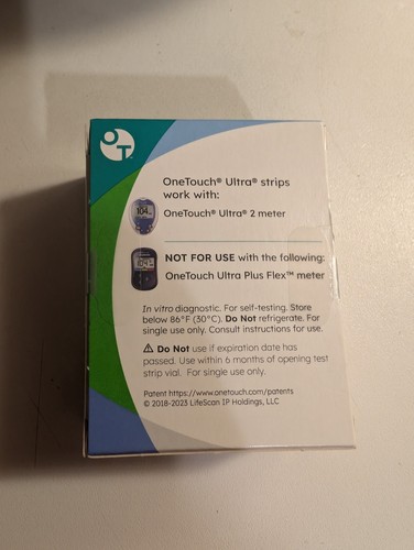 Tiras reactivas OneTouch Ultra para diabéticos - 100ct. Exp 9/30/2026 ✅ - Imagen 2 de 3