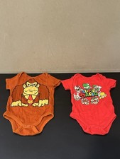 Super Mario Bros One Piece Lot Of 2 Video Game Outfit Size 3/6 Months