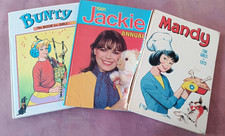 Vintage Girls Annuals / Books / Bunty / Mandy / Jackie / 1981 / 1968 / 1973