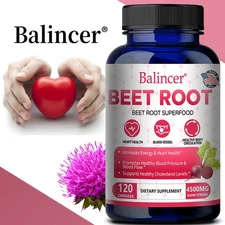 Beetroot extract capsules to balance blood pressure and promote digestive health