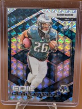2025 Panini Mosaic - Epic Performers Saquon Barkley #2 Mosaic Prizm